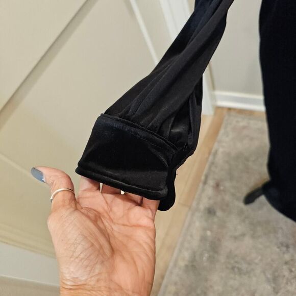 Ralph Lauren Women's Maxi Velvet Shirt Dress Size PM - Picture 3 of 6